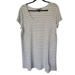 A Pea In The Pod Maternity Womens Maternity Zip Side Striped Top Size Large